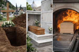 Differenze tra inumazione, tumulazione e cremazione a Roma