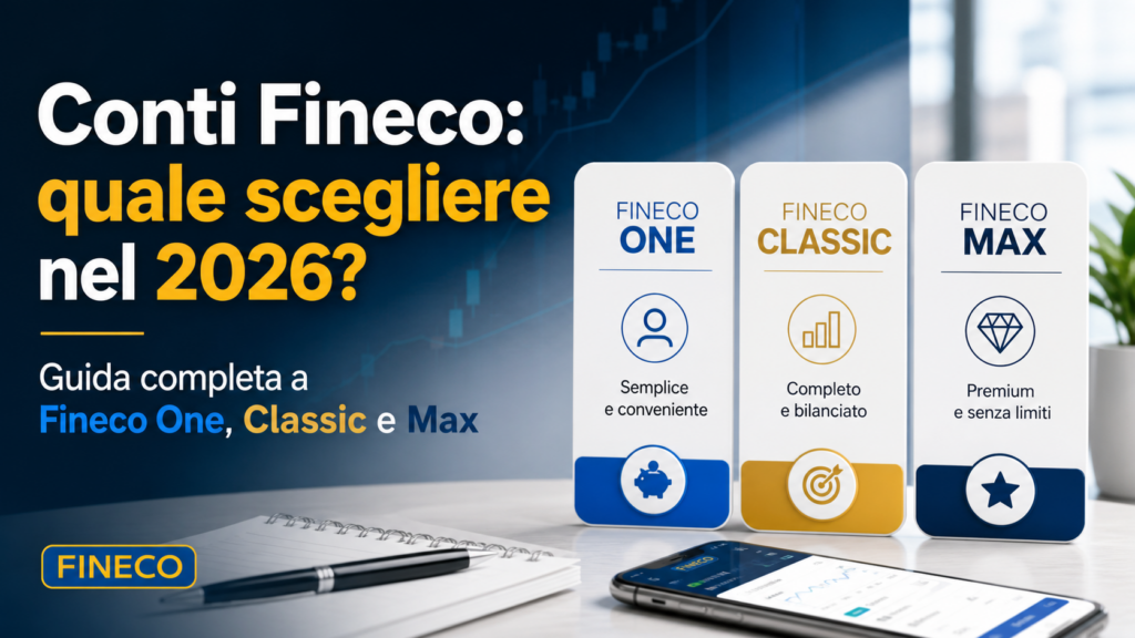 Conti Fineco: quale scegliere nel 2026? Guida completa a Fineco One, Classic e Max